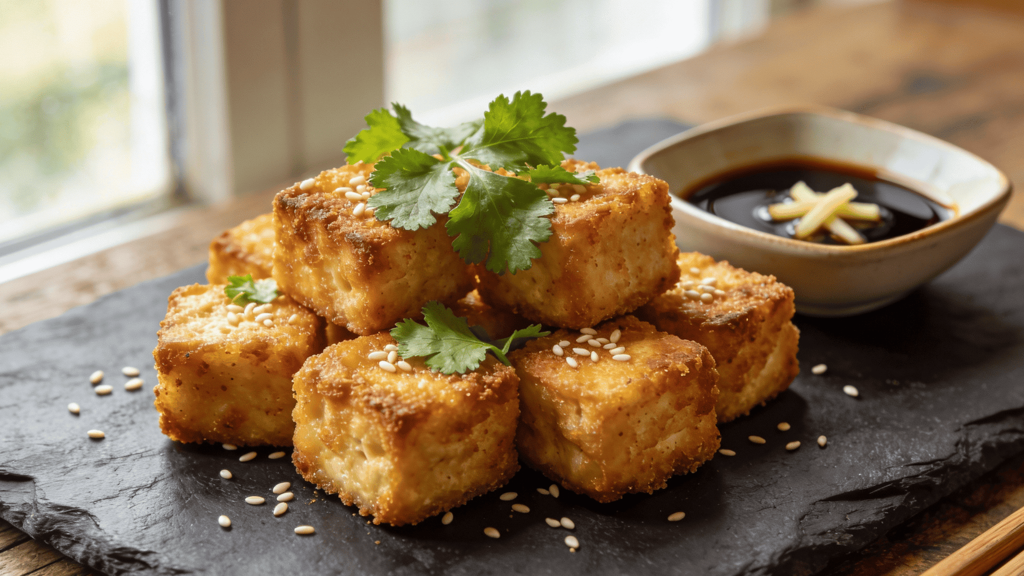 baked tofu cubes