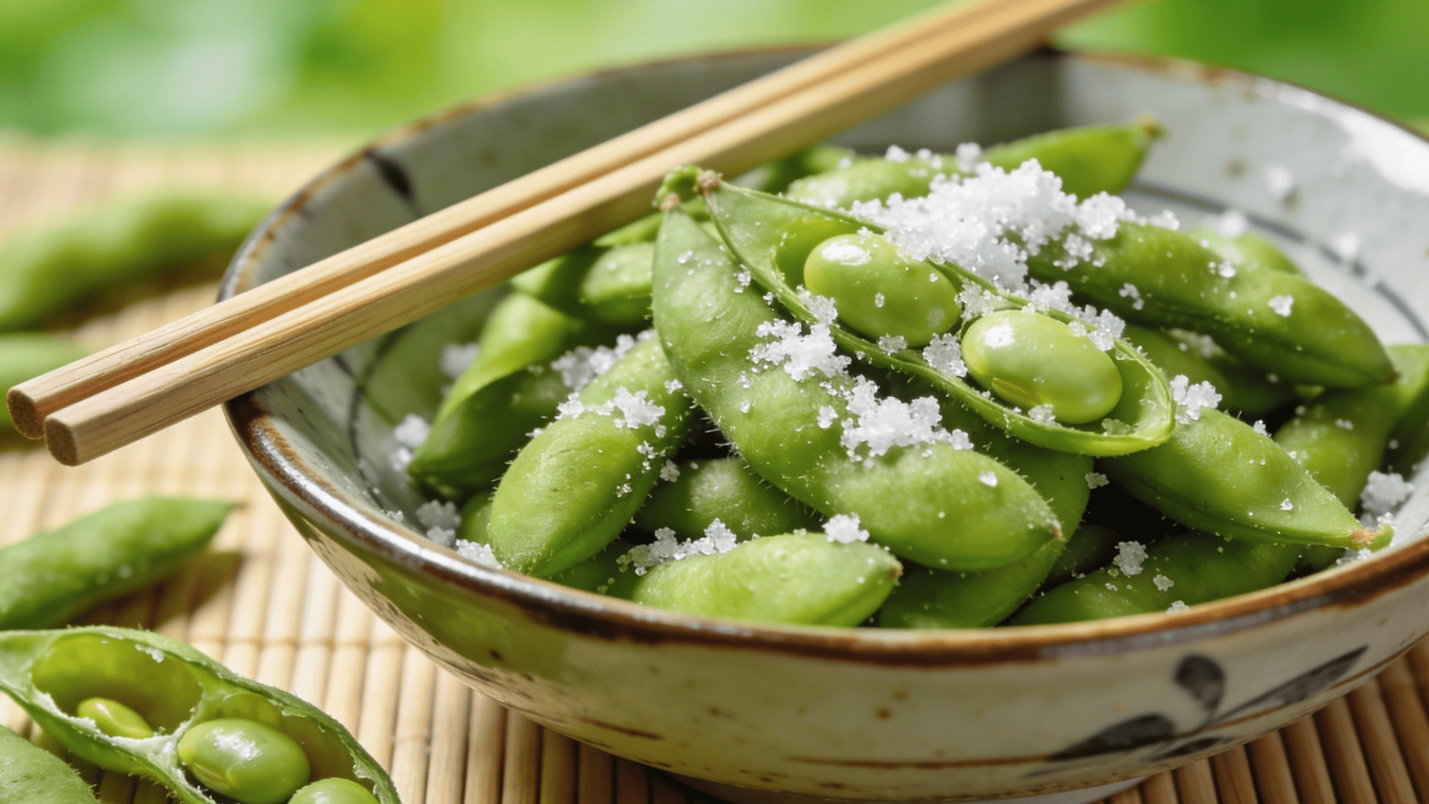 edamame steamed soybeans