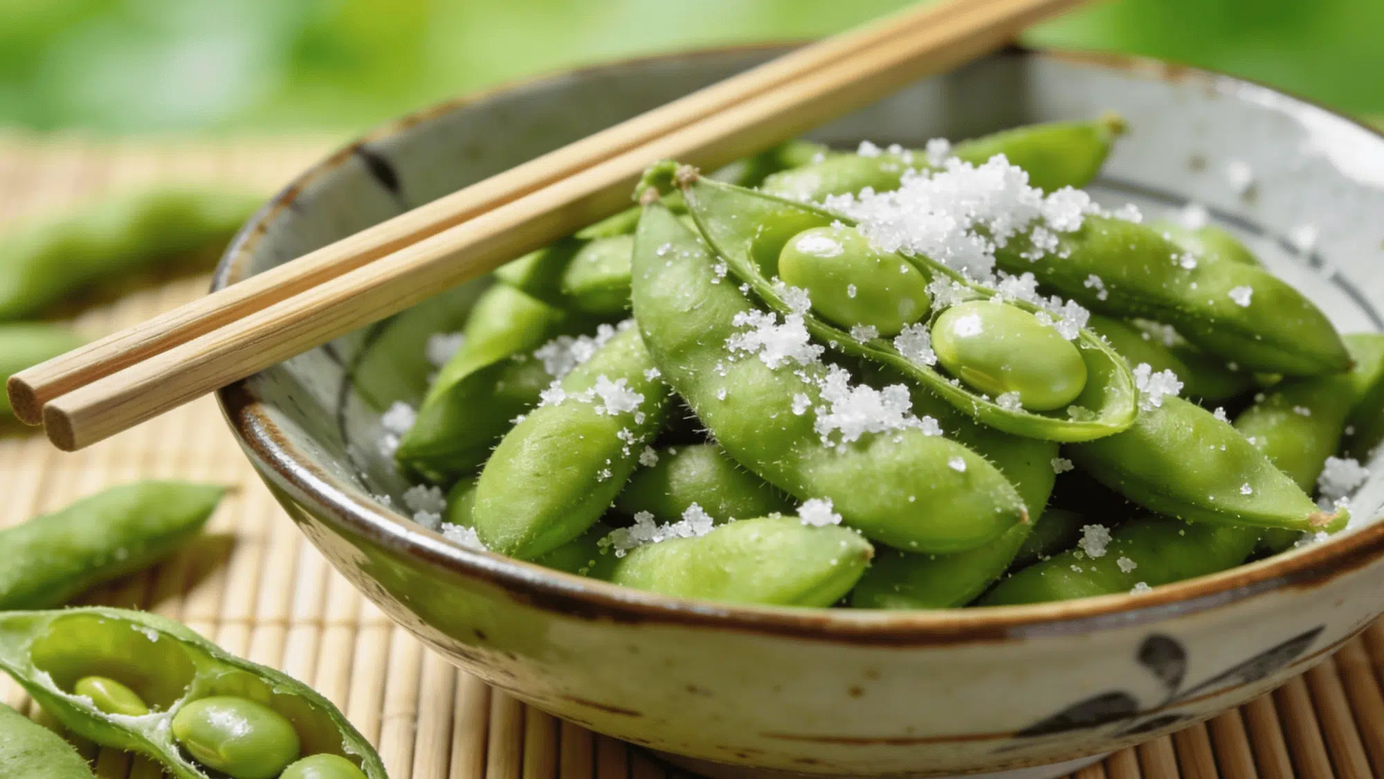 edamame steamed soybeans