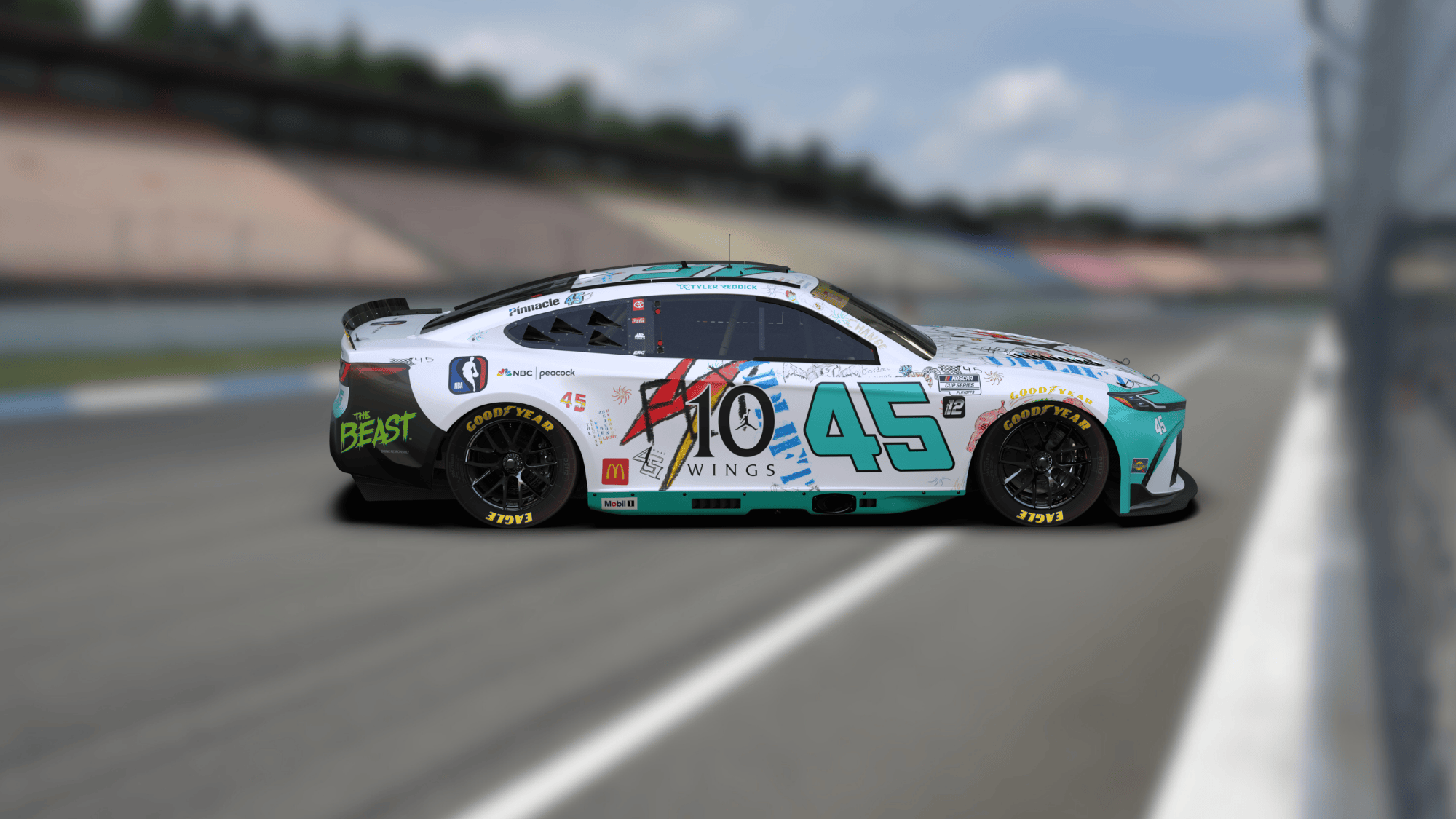 how students created the 10th anniversary wings scheme