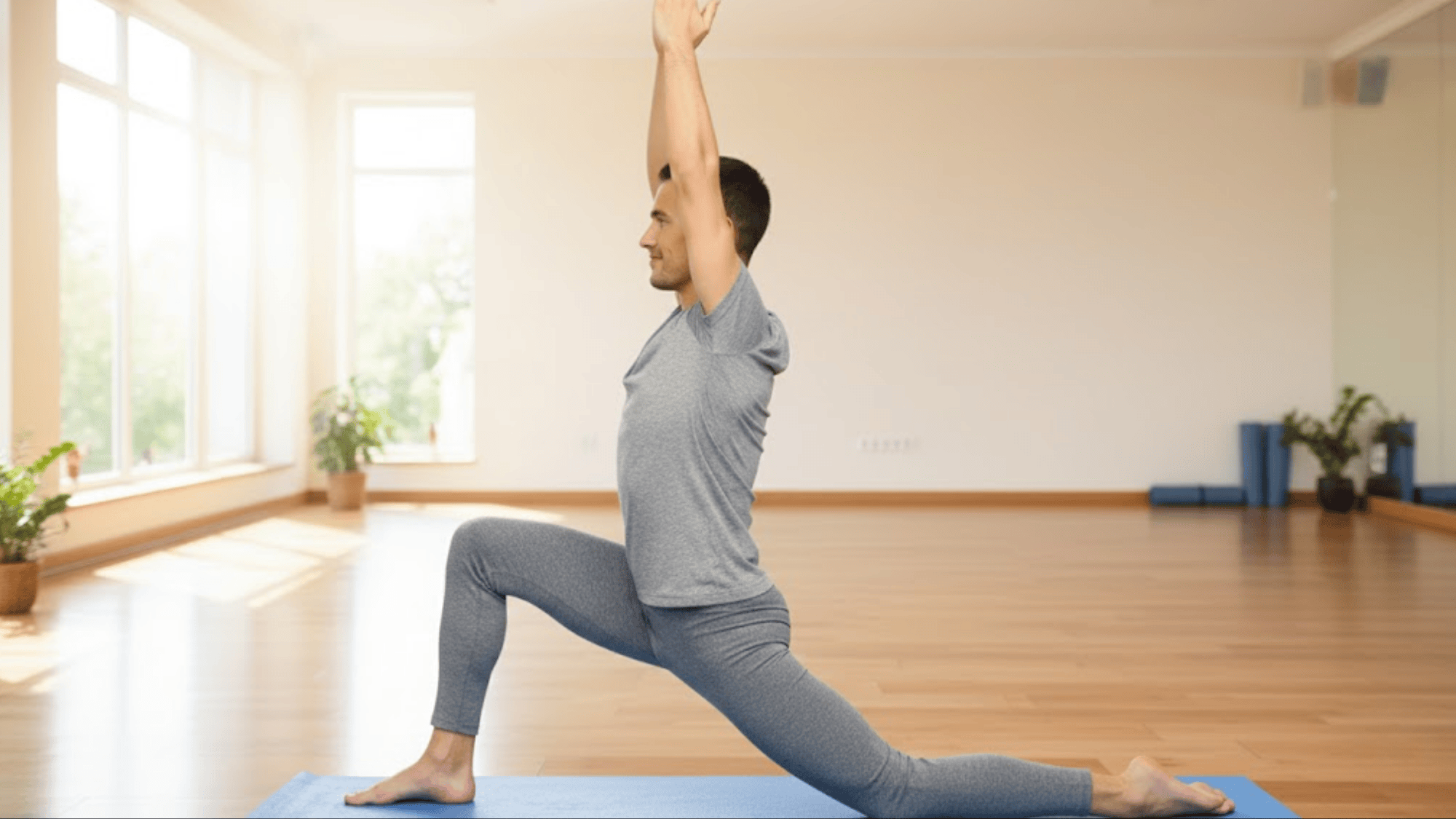 low lunge hip flexor stretch