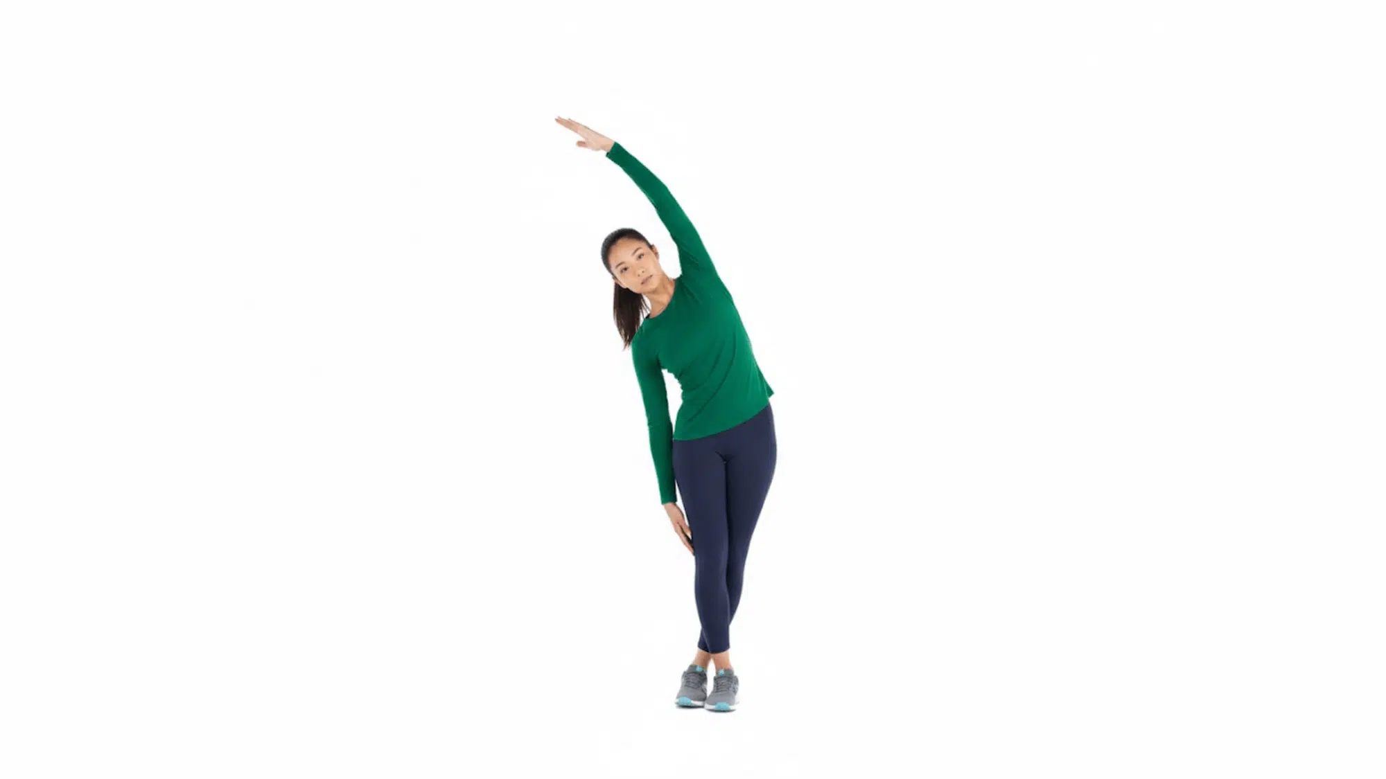 standing it band tfl side lean stretch