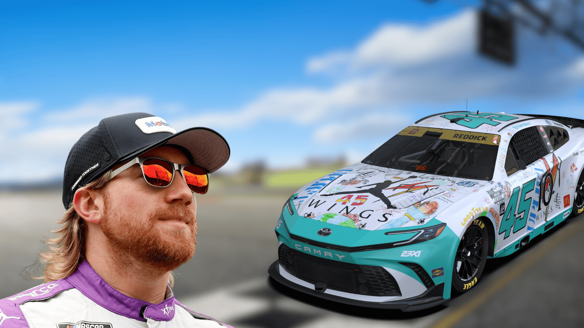 tyler reddick s jordan car jordan brand colaboration story