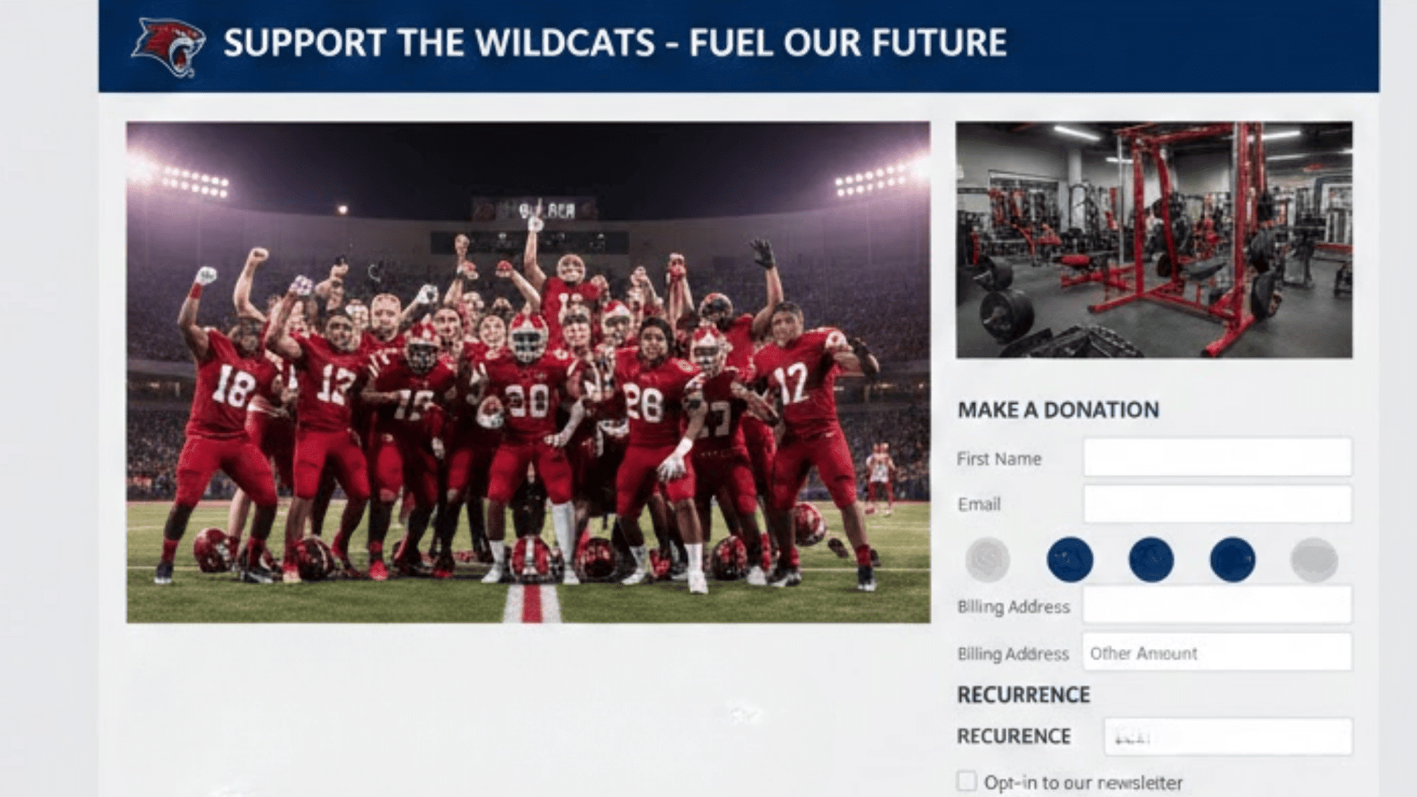 online fundraising for sports teams