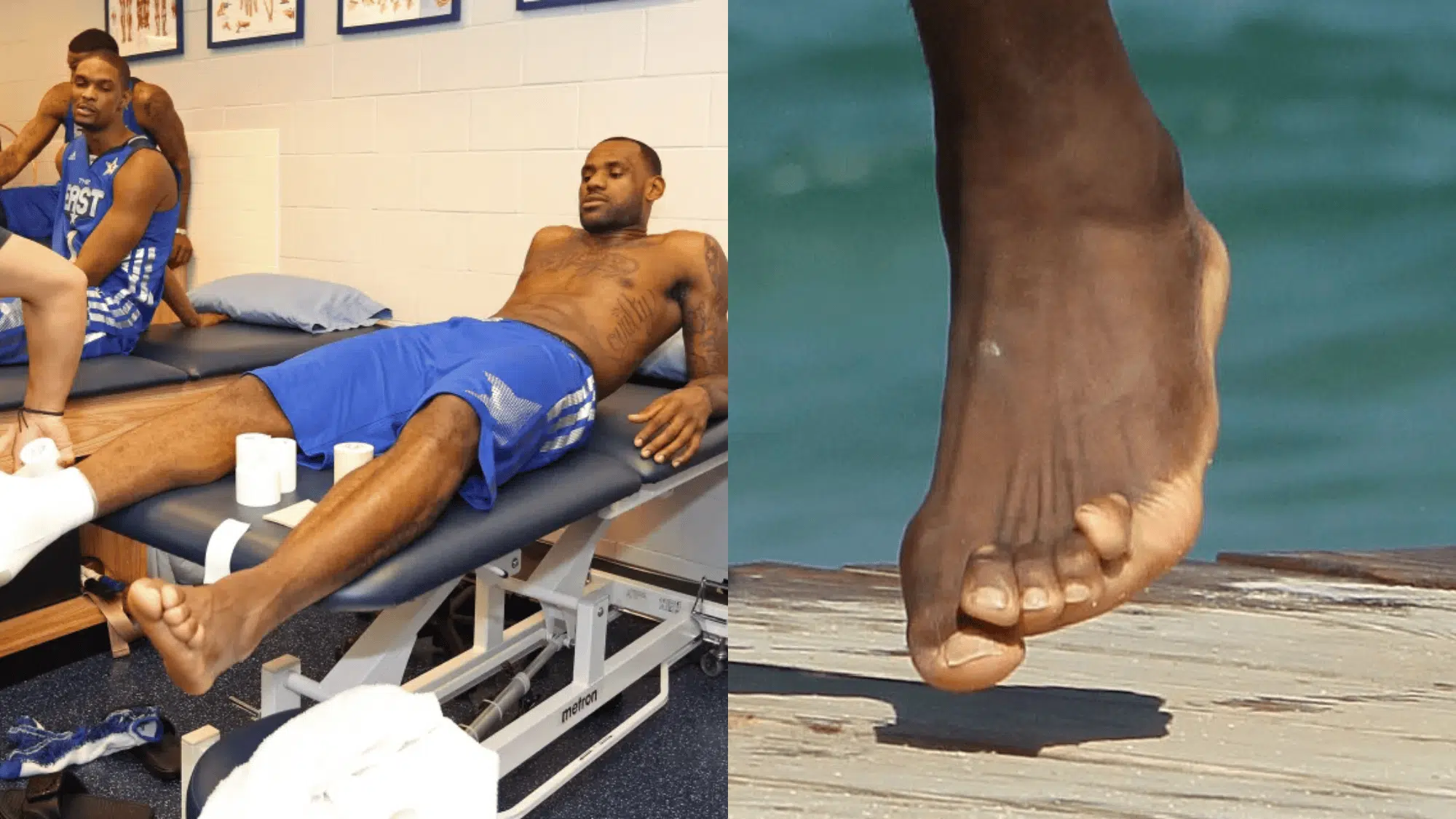 viral photos of le bron s feet explained