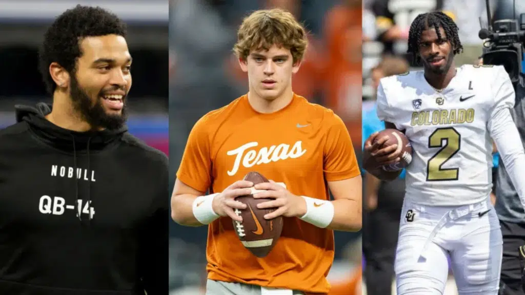 a collage of college athletes of game day moments often featured in discussions about who is the highest paid college athlete