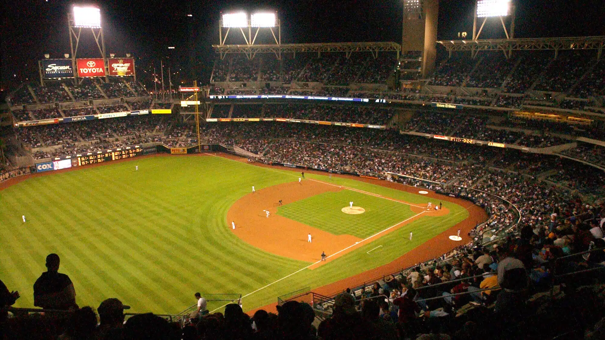 a packed baseball stadium