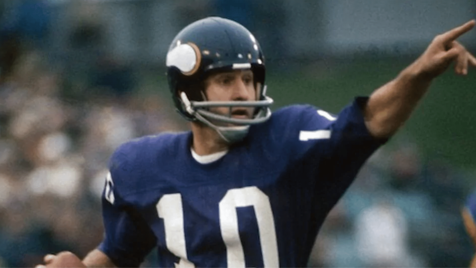 fran tarkenton nostagic look while playing