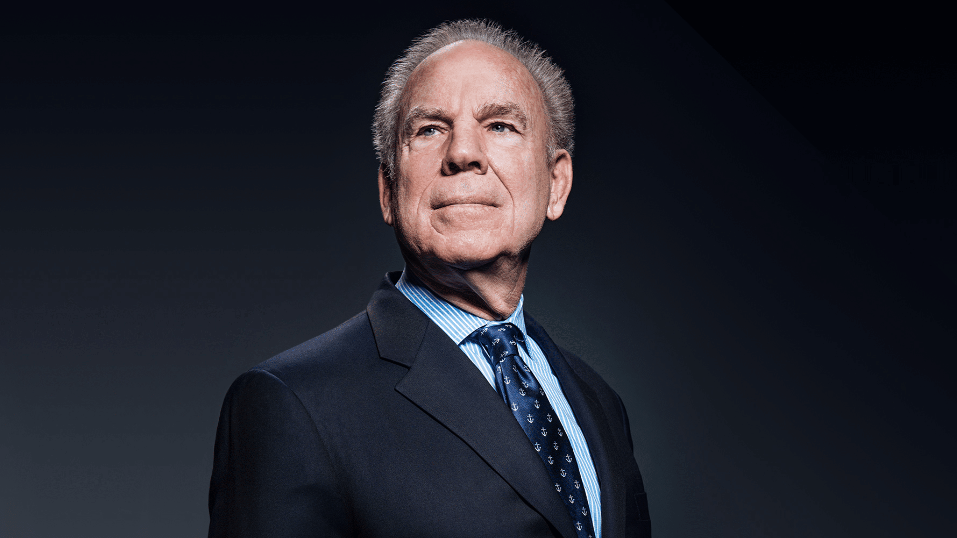 roger staubach iconic look in his blue suit