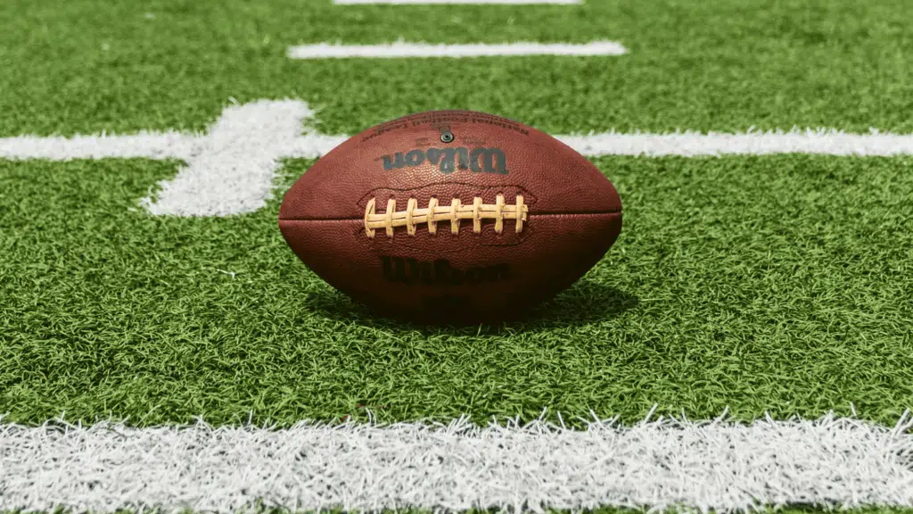 close up of wilson football on field american football facts about american football