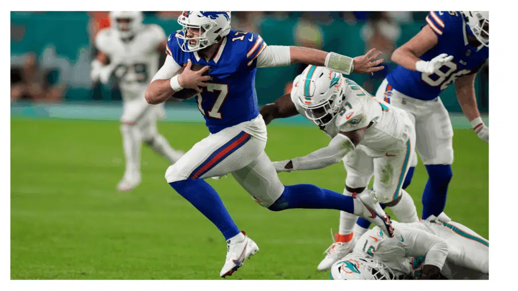 nfl quarterback breaking through tackles proving why qbs dominate superflex dynasty rankings