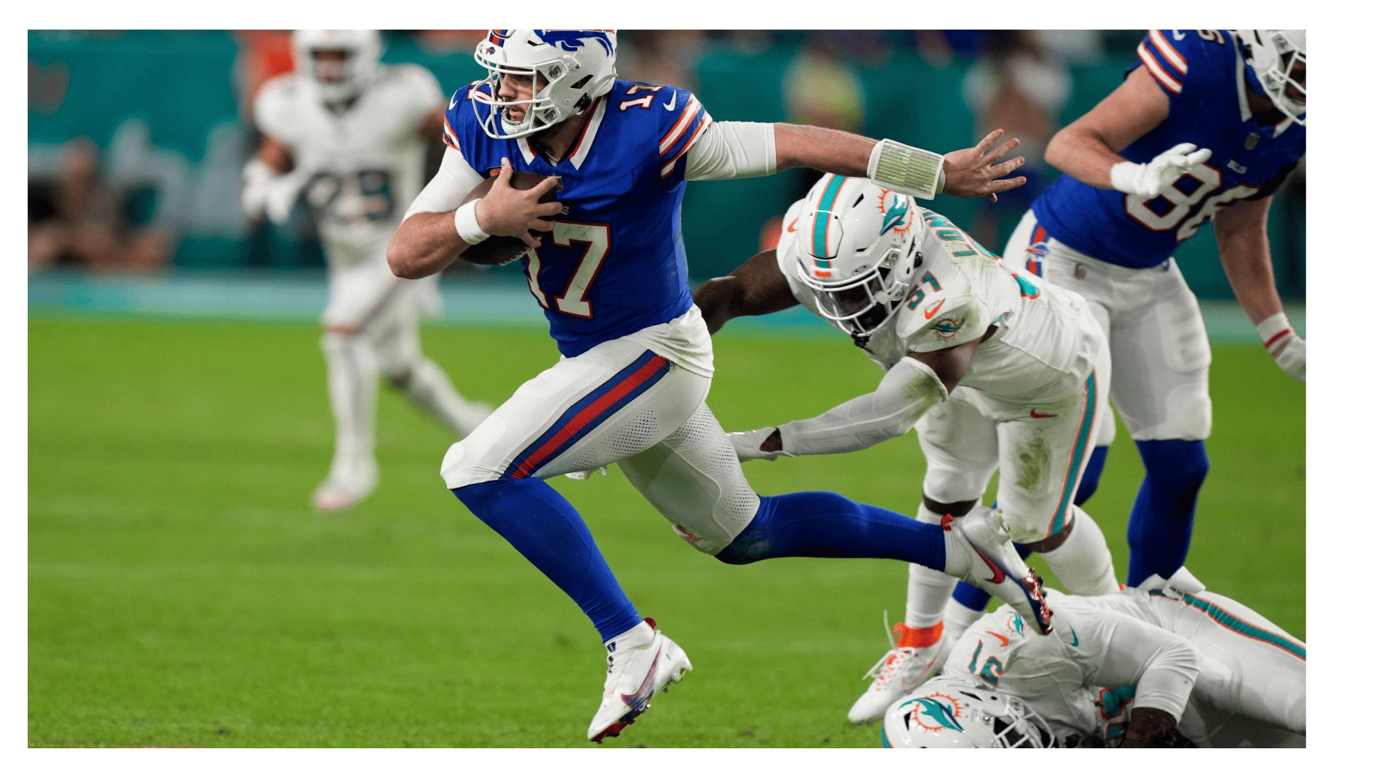 nfl quarterback breaking through tackles proving why qbs dominate superflex dynasty rankings