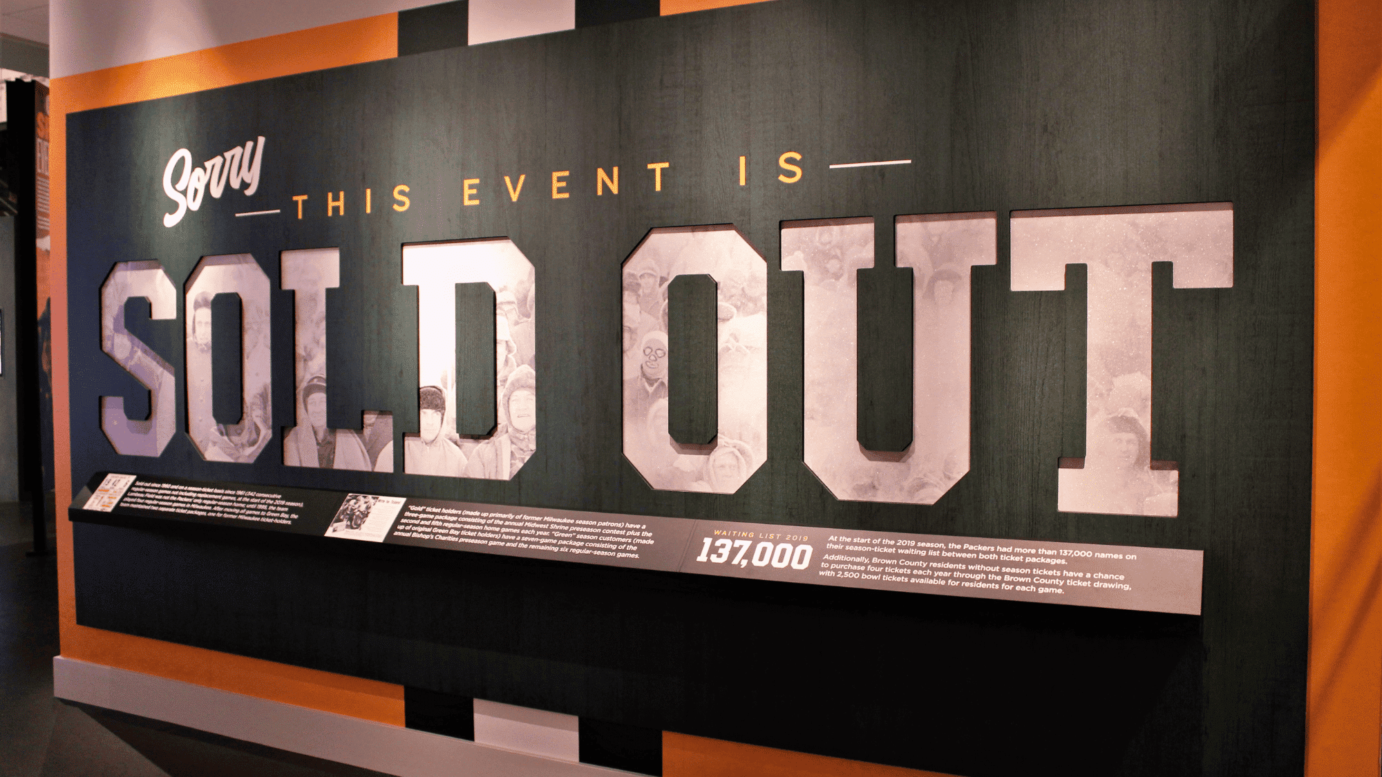 sold out event sign american football facts about american football