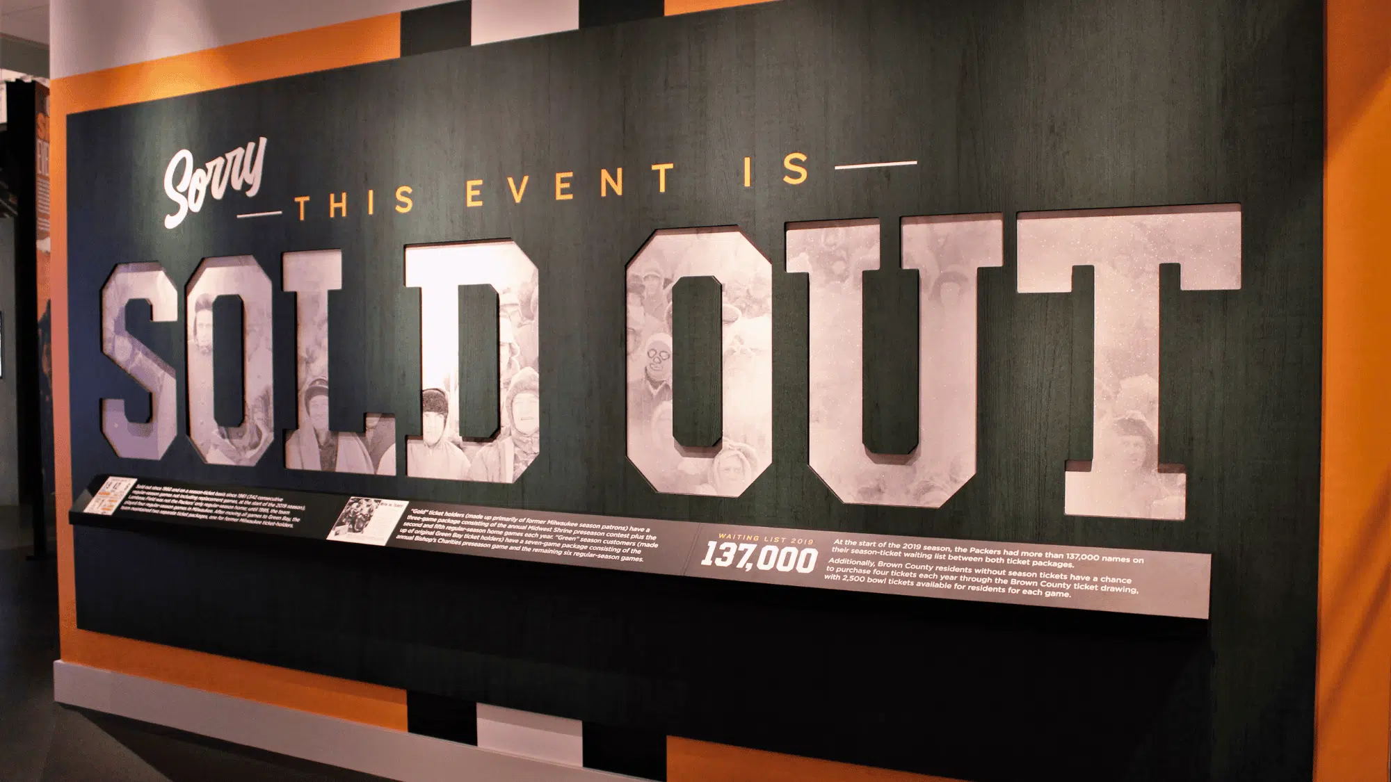 sold out event sign american football facts about american football