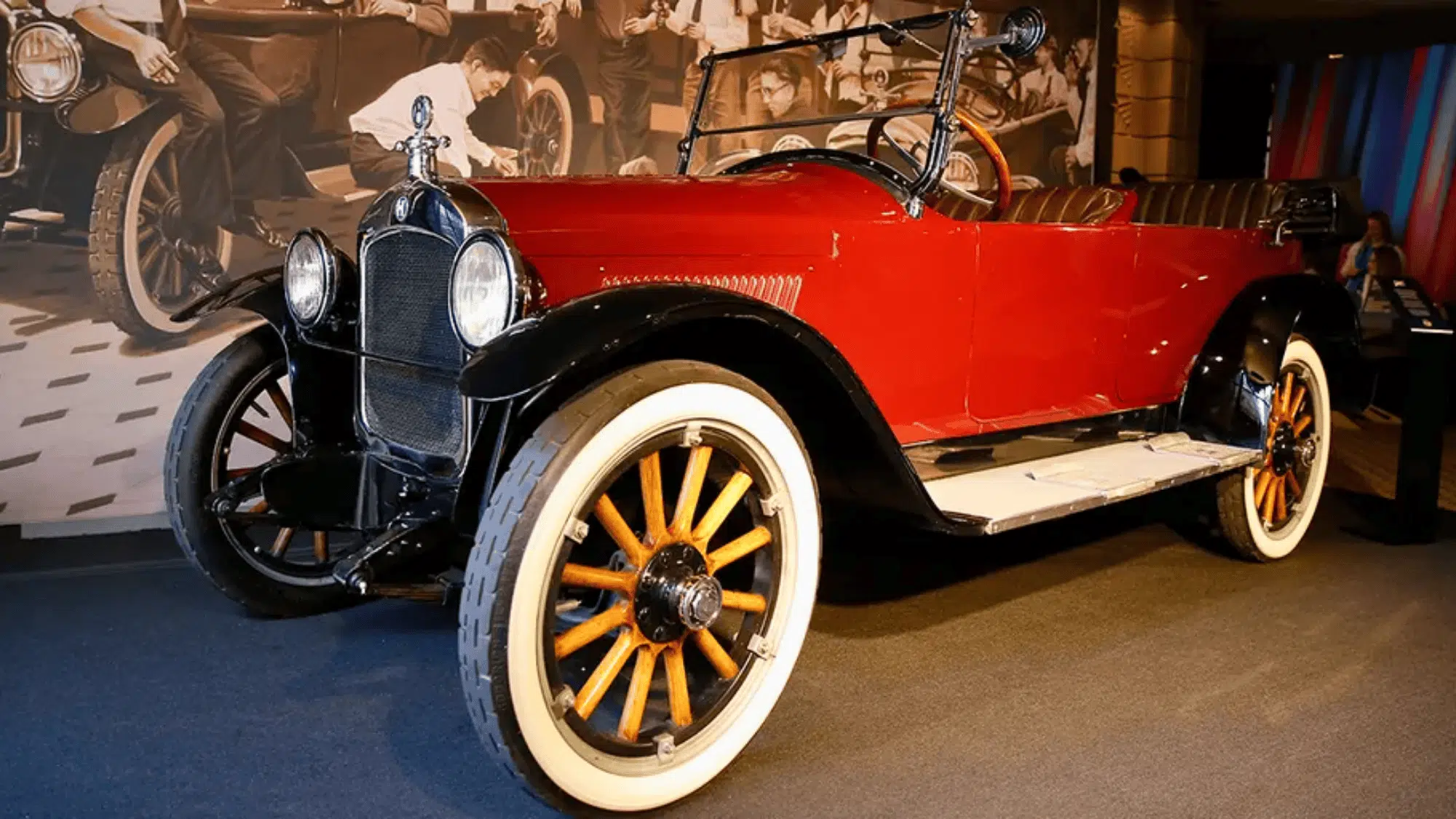 vintage red car american football facts about american football