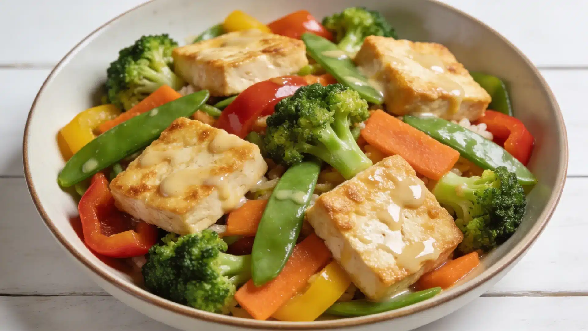 tofu stir fry with mixed vegetables perfect for high protein snacks weight loss and healthy meals