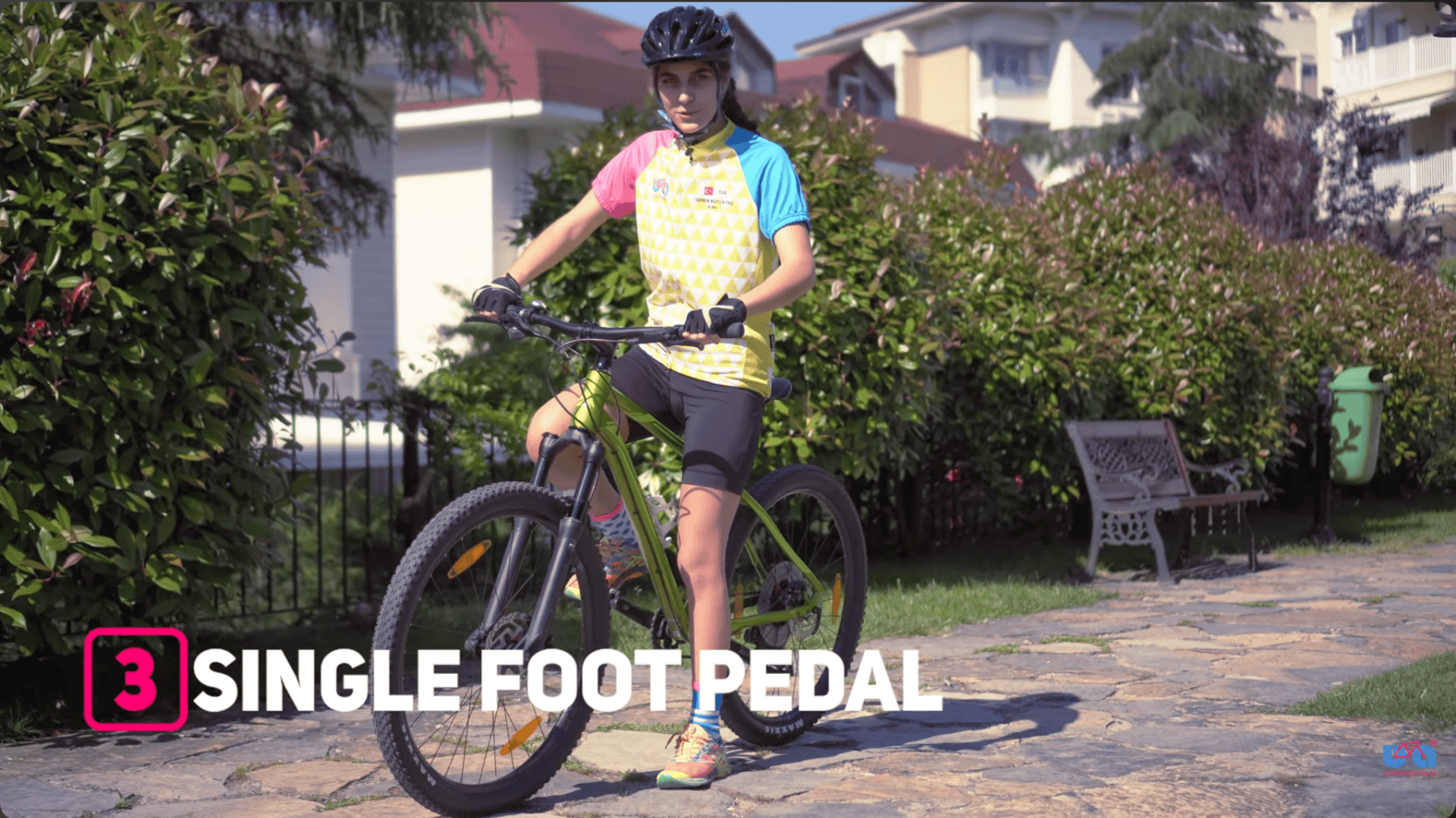 using single pedal to move forward while maintaining balance and steady direction