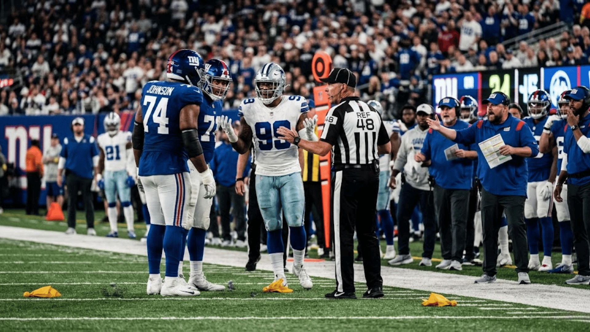 dramatic nfl moments with emotional players and shocked football fans during a game