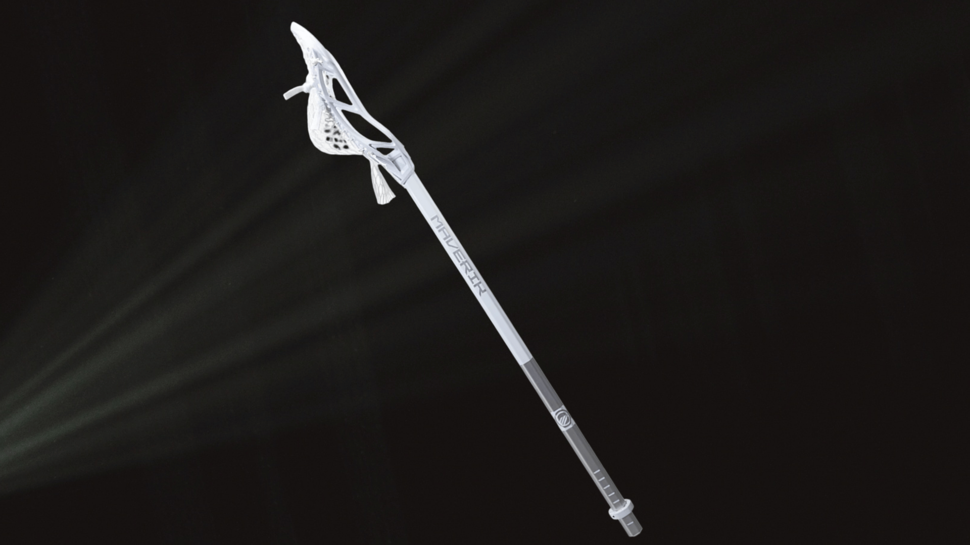 maverik tactik 2 alloy complete lacrosse stick with silver shaft and white head